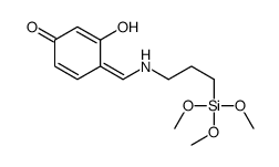 3-hydroxy-4-[(3-trimethoxysilylpropylamino)methylidene]cyclohexa-2,5-dien-1-one Structure