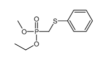 [ethoxy(methoxy)phosphoryl]methylsulfanylbenzene结构式