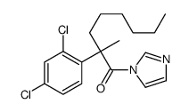 2-(2,4-dichlorophenyl)-1-imidazol-1-yl-2-methyloctan-1-one结构式