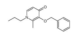 4(1H)-Pyridinone, 2-methyl-3-(phenylmethoxy)-1-propyl结构式