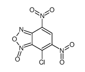 4-chloro-5,7-dinitro-3-oxido-2,1,3-benzoxadiazol-3-ium结构式