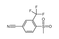 4-(Methylsulfonyl)-3-(trifluoromethyl)benzonitrile Structure