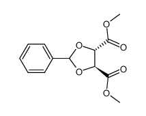 (+)-DIMETHYL 2,3-O-BENZYLIDENE-D-TARTRATE Structure