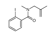 2-iodo-N-methyl-N-(2-methylprop-2-enyl)benzamide结构式