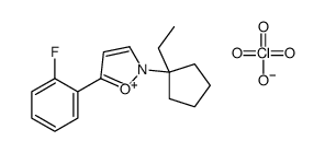 2-(1-ethylcyclopentyl)-5-(2-fluorophenyl)-1,2-oxazol-2-ium,perchlorate Structure