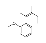 1-methoxy-2-(3-methylpent-2-en-2-yl)benzene Structure