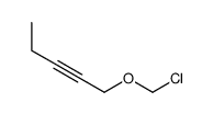 1-(chloromethoxy)pent-2-yne Structure