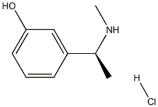 3-[(1S)-1-(METHYLAMINO)ETHYL]PHENOL HYDROCHLORIDE结构式
