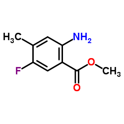 Methyl 2-amino-5-fluoro-4-methylbenzoate structure