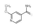 2-甲氧基-4-吡啶硫代甲酰胺结构式