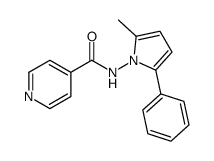 N-(2-methyl-5-phenylpyrrol-1-yl)pyridine-4-carboxamide Structure