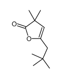 5-(2,2-dimethylpropyl)-3,3-dimethylfuran-2-one结构式