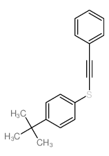 1-(2-phenylethynylsulfanyl)-4-tert-butyl-benzene Structure