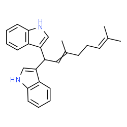 3,3'-(3,7-dimethylocta-2,6-dienylidene)bis(1H-indole) picture