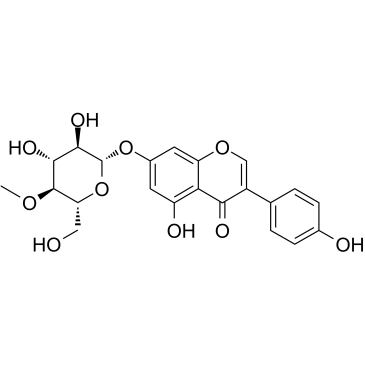 4-甲氧基染料木苷结构式