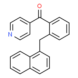(2-(NAPHTHALEN-1-YLMETHYL)PHENYL)(PYRIDIN-4-YL)METHANONE结构式