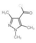 1,3,5-三甲基-1H-吡唑-4-羰酰氯结构式