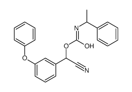 [cyano-(3-phenoxyphenyl)methyl] N-(1-phenylethyl)carbamate结构式