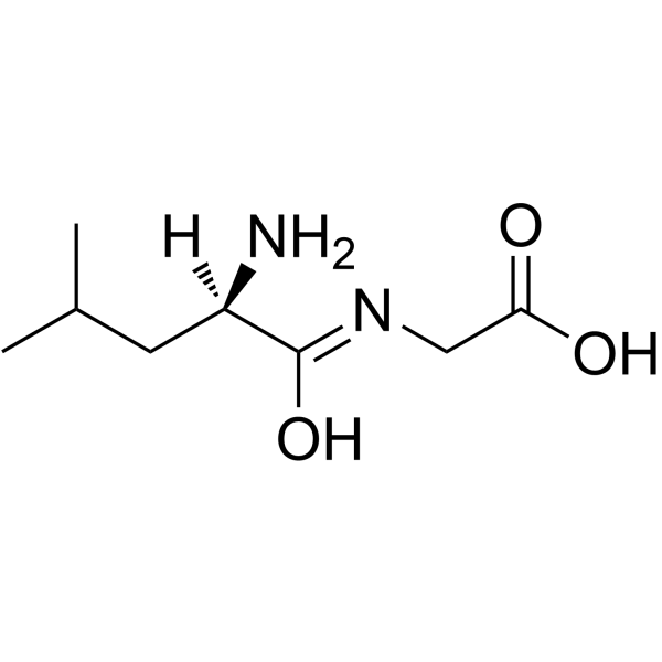 D-亮氨酰甘氨酸结构式