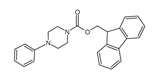 (9H-fluoren-9-yl)methyl 4-phenylpiperazine-1-carboxylate Structure