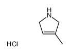 3-methyl-2,5-dihydro-1H-pyrrole hydrochloride结构式