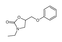 3-ethyl-5-(phenoxymethyl)-1,3-oxazolidin-2-one结构式