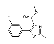 5-(3-fluoro-phenyl)-2-methyl-thiazole-4-carboxylic acid methyl ester结构式