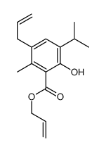 prop-2-enyl 2-hydroxy-6-methyl-3-propan-2-yl-5-prop-2-enylbenzoate结构式