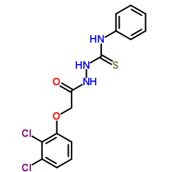 2-[2-(2,3-dichlorophenoxy)acetyl]-N-phenyl-1-hydrazinecarbothioamide structure