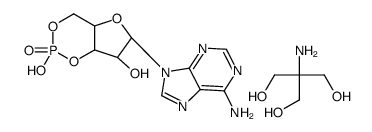 腺苷3',5'-环单磷酸三羟甲基氨基甲烷盐结构式