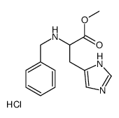 methyl 2-(benzylamino)-3-(1H-imidazol-5-yl)propanoate,hydrochloride Structure