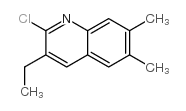 2-CHLORO-6,7-DIMETHYL-3-ETHYLQUINOLINE Structure