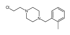 1-(2-chloroethyl)-4-[(2-methylphenyl)methyl]piperazine Structure