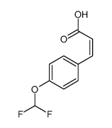 3-[4-(difluoromethoxy)phenyl]prop-2-enoic acid结构式