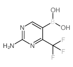 2-氨基-4-(三氟甲基)嘧啶-5-基硼酸结构式