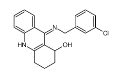 9-[(3-chlorophenyl)methylamino]-1,2,3,4-tetrahydroacridin-1-ol结构式