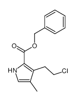 benzyl 3-(2-chloroethyl)-4-methylpyrrole-2-carboxylate结构式