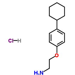 2-(4-Cyclohexylphenoxy)ethanamine hydrochloride (1:1) Structure