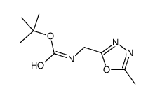 tert-butyl N-[(5-methyl-1,3,4-oxadiazol-2-yl)methyl]carbamate Structure