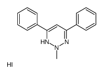 2-methyl-4,6-diphenyl-1H-triazin-1-ium,iodide Structure