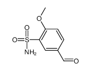 5-甲酰基-2-甲氧基苯磺酰胺结构式