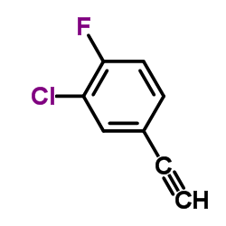 BENZENE, 2-CHLORO-4-ETHYNYL-1-FLUORO- Structure