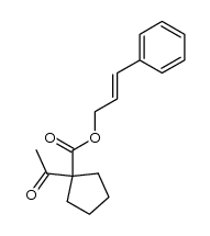 α,α-cyclopentanoacetic acid cinnamyl ester结构式