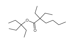 2,2-diethyl-hexanoic acid-(1,1-diethyl-propyl ester)结构式