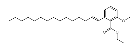 ethyl 2-methoxy-6-(1-pentadecenyl)benzoate结构式