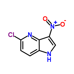 5-Chloro-3-nitro-1H-pyrrolo[3,2-b]pyridine structure