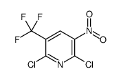 2,6-dichloro-3-nitro-5-(trifluoromethyl)pyridine Structure