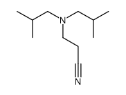 3-[bis(2-methylpropyl)amino]propanenitrile Structure