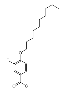 4-decoxy-3-fluorobenzoyl chloride Structure