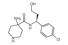 (S)-4-amino-N-(1-(4-chlorophenyl)-3-hydroxypropyl)piperidine-4-carboxamide Structure